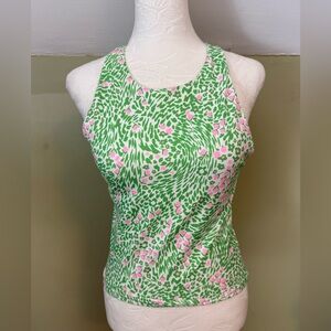 Fabletics Flower Girl Strappy Tank with Built-In Bra NWT